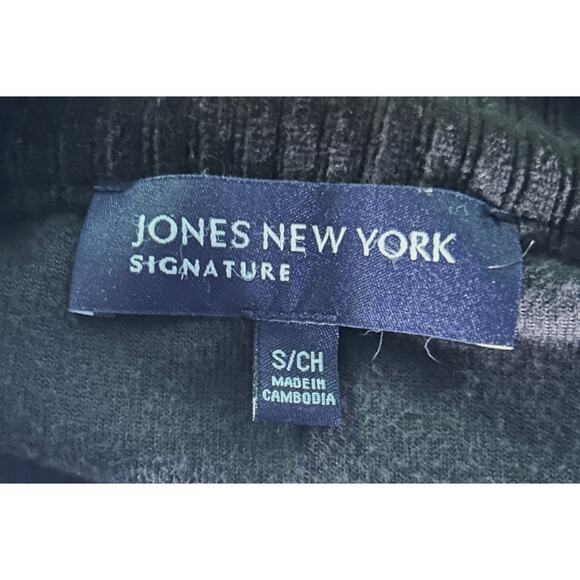 Jones New York Velour Jacket Black with Gold Buttons Small - Picture 5 of 7